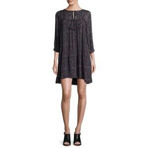 Ba & sh nwt robe esra long sleeve bohemian floral print peasant dress size 1 or